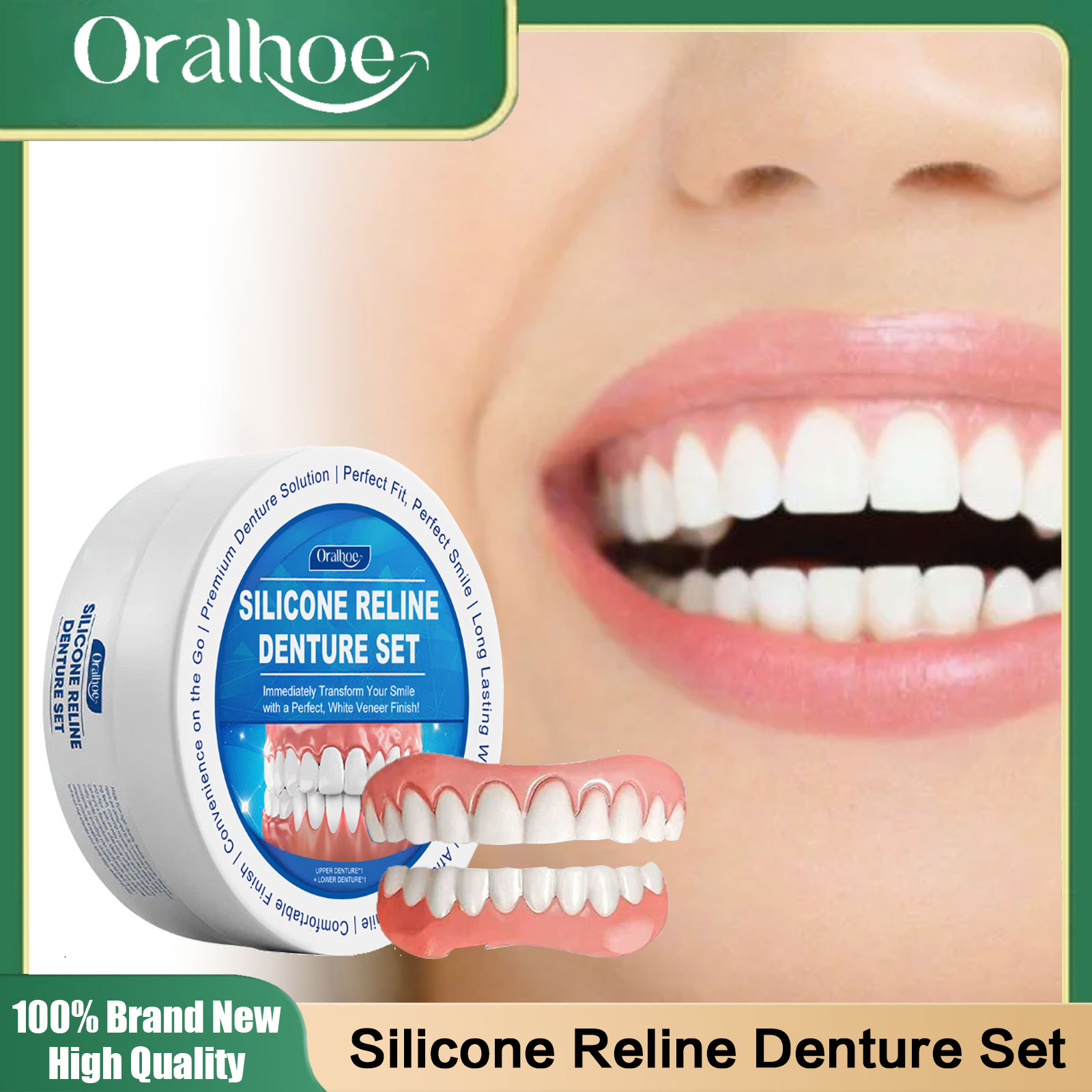 Soft Silicone Dentures Upper a - Teeth Whitening Mask 评论和价格