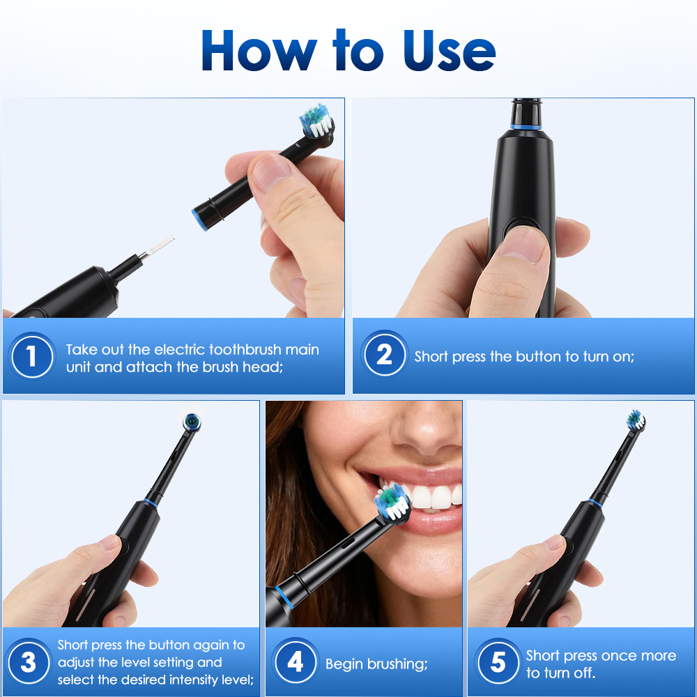 Rotary Electric Toothbrush Rec - Teeth Whitening Toothbrush 评论和价格
