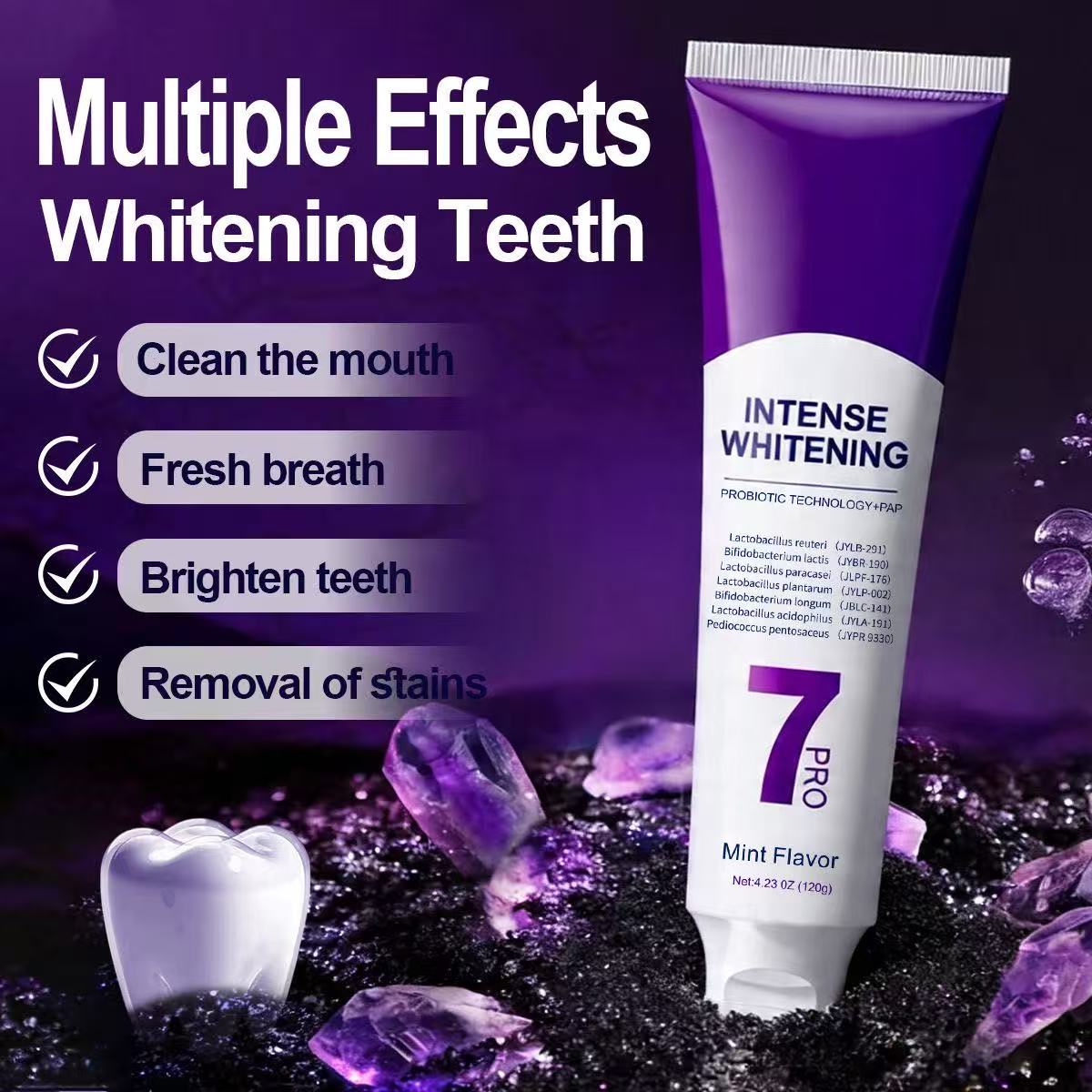7-Pro Probiotic Whitening Toot - Teeth Whitening Treatment 评论和价格