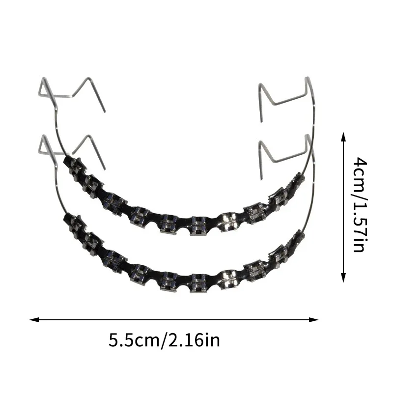 Fashion Braces 1 Pair Colorful - Teeth Whitening Mask 评论和价格