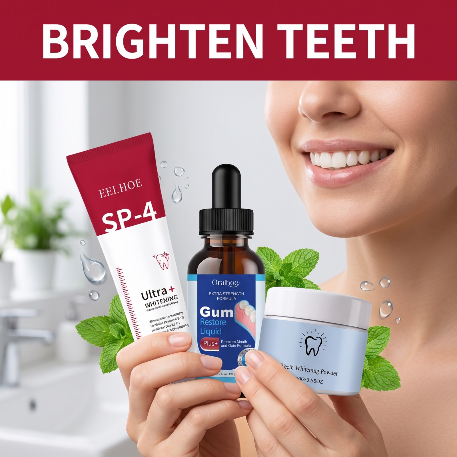 Oral Care Combo Set Whitening  - Teeth Whitening Gel 评论和价格