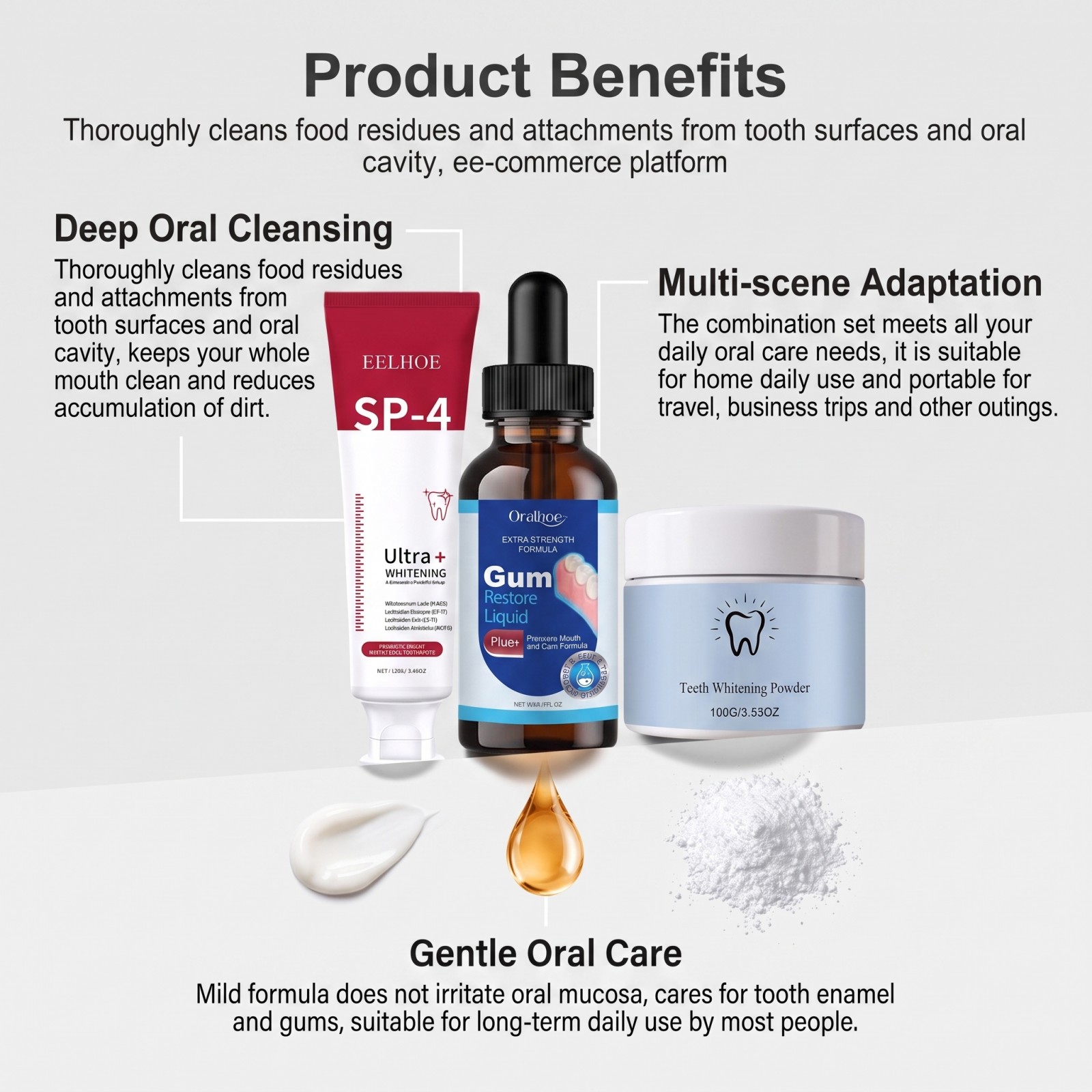 Oral Care Combo Set Whitening  - Teeth Whitening Gel 评论和价格