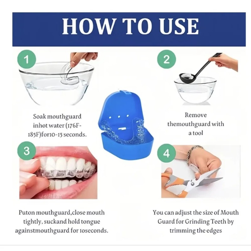 4pcs/Box Mouth Guards for Clen - Dental Guard Night 评论和价格