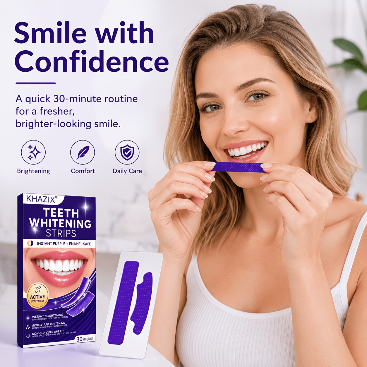 5/10pairs Purple Teeth Whiteni - Teeth Whitening Street 评论和价格