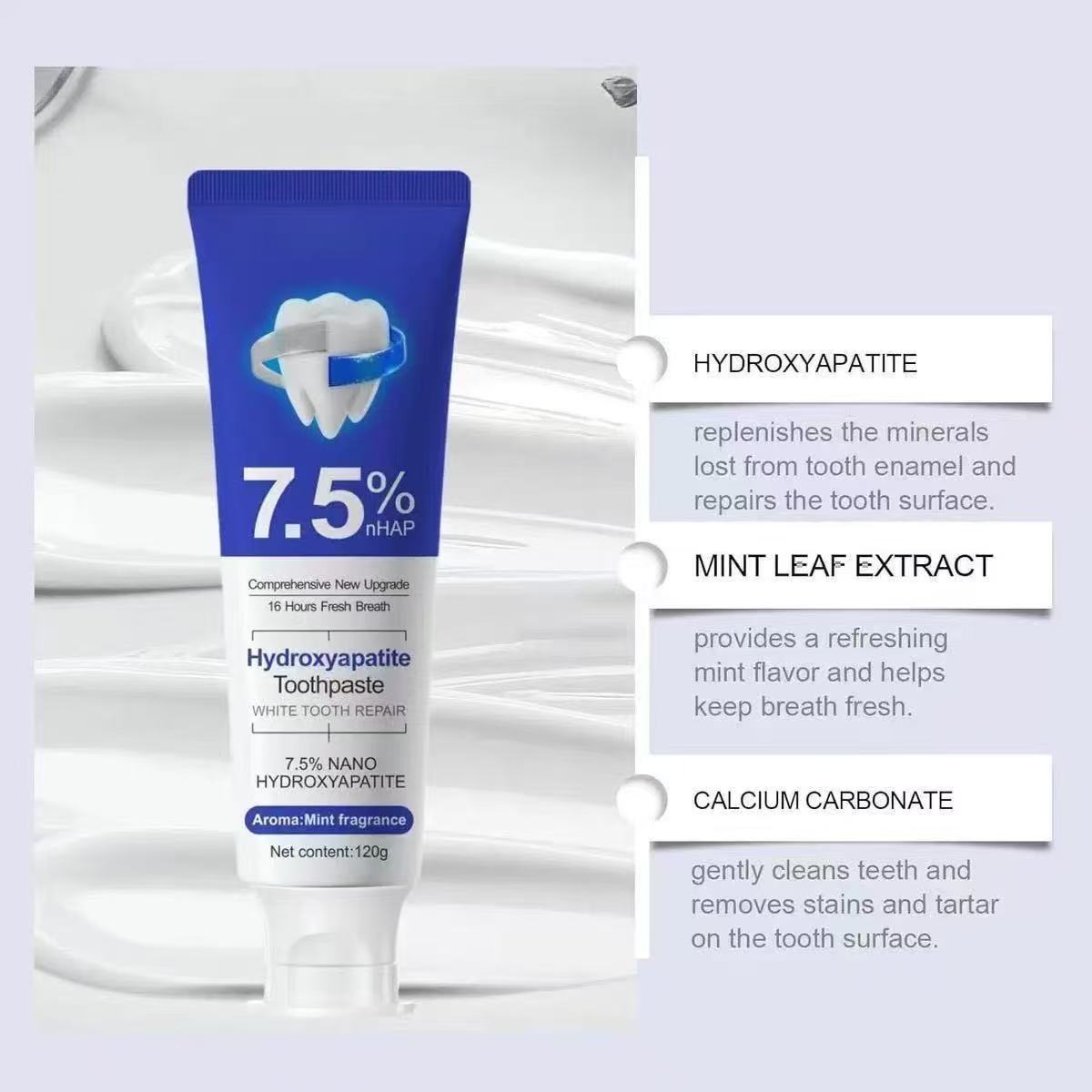 7.5%Nano Hydroxyapatite Toothp - Teeth Whitening Treatment 评论和价格
