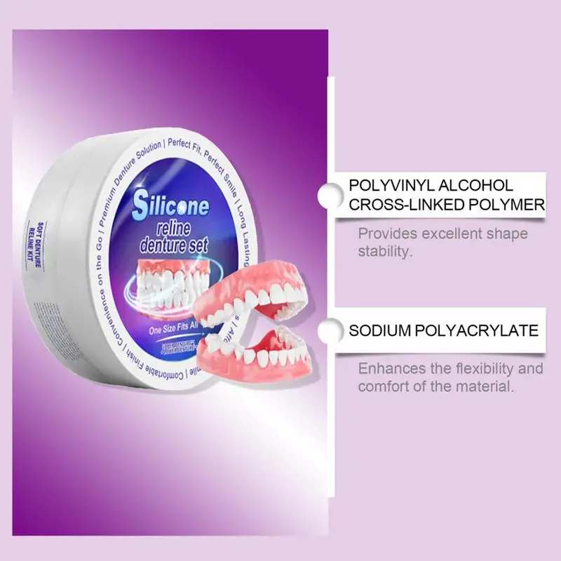 Silicone Denture Set Fit Tempo - Teeth Whitening Mask 评论和价格