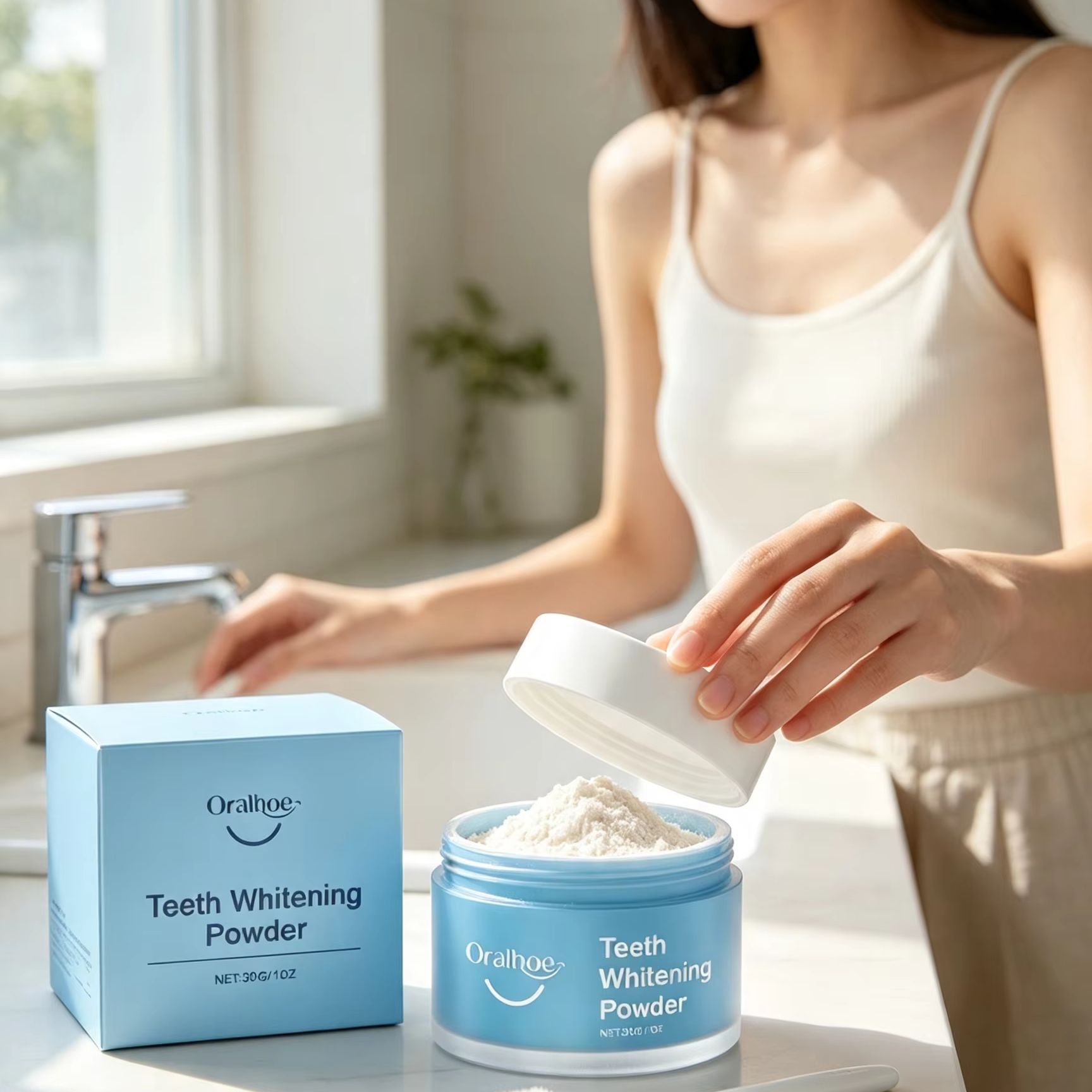 Oralhoe Tooth Powder for Brush - Teeth Whitening App 评论和价格