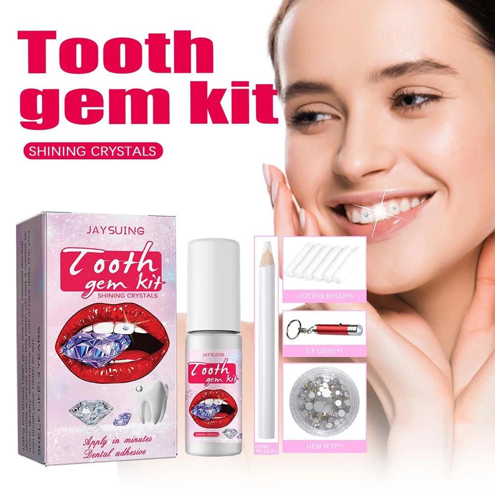 DIY Tooth Gems Kit with Crysta - Teeth Whitening Kit At Home 评论和价格