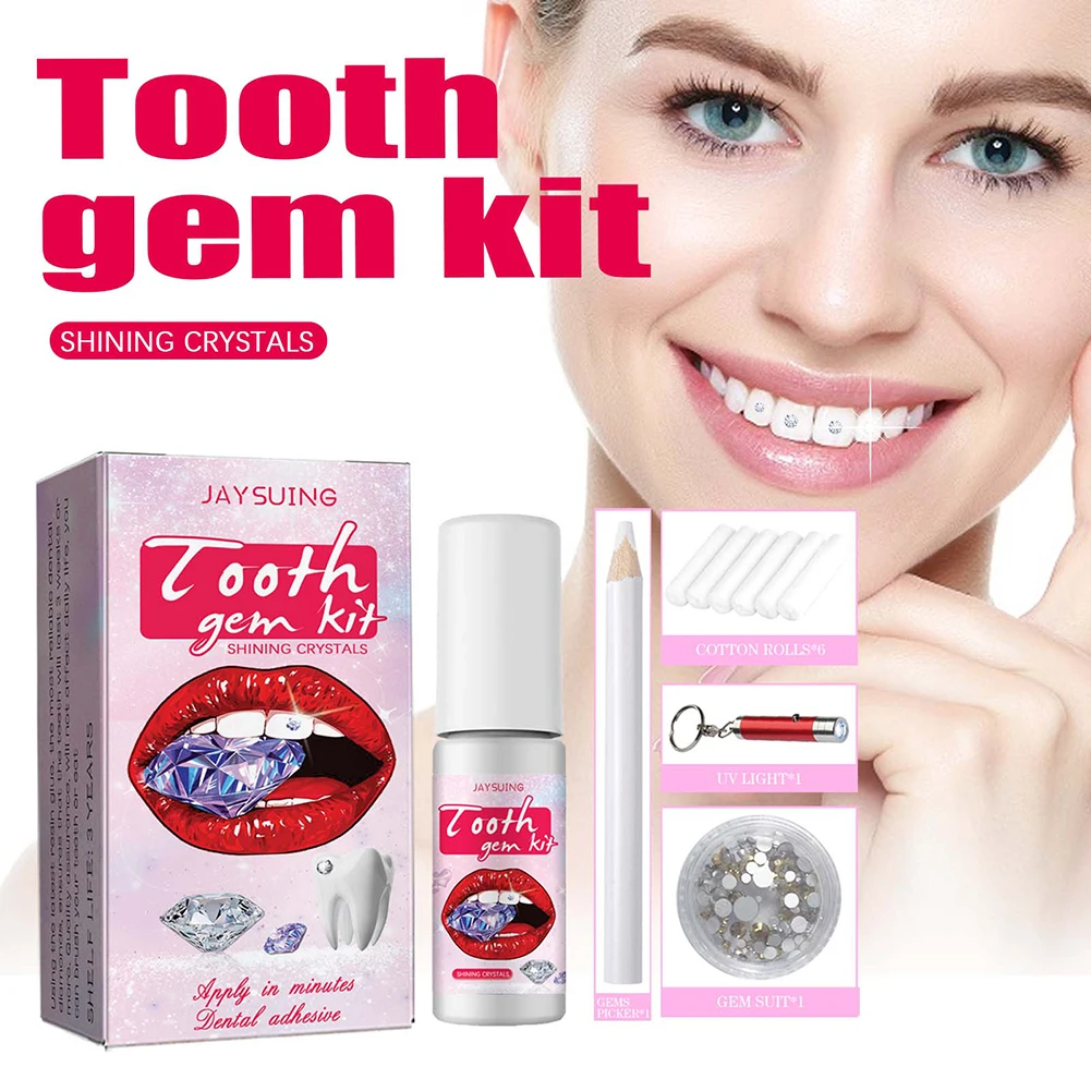 DIY Tooth Gems Kit with Crysta - Teeth Whitening Kit At Home 评论和价格