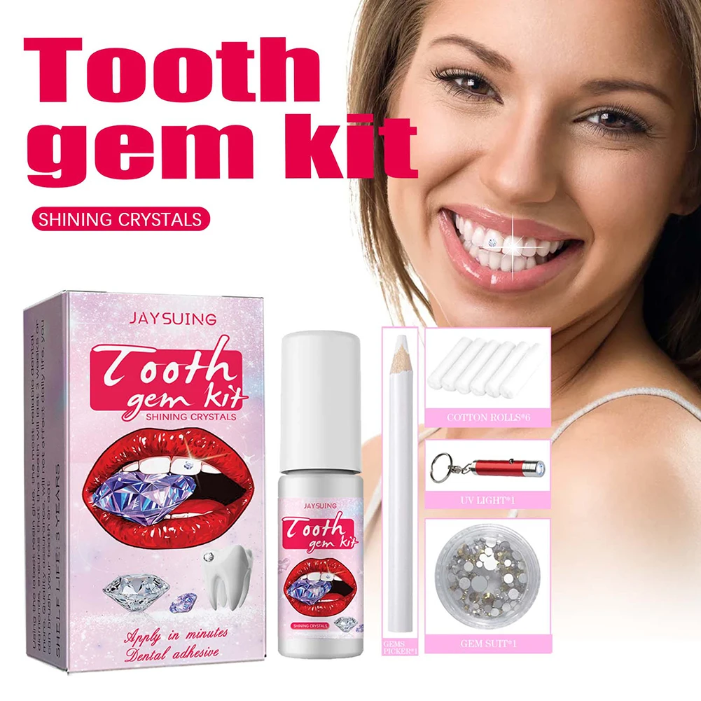 DIY Tooth Gems Kit with Crysta - Teeth Whitening Kit At Home 评论和价格